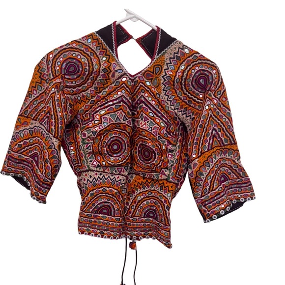 Embroidered Mirrorwork Banjari  Choli XS Colorful Bohemian  Ethnic Top
Vintage - Picture 1 of 16